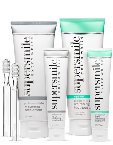 Supersmile Extra White Large  Small System with 2 Toothbrushes