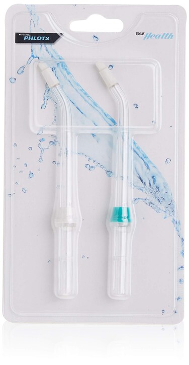 Pyle Replacement Water Flosser Tips  Tooth Polishing Water Jet Stream Sprayer Universal Compatibility Nozzle Sprayer Tip Attachments  PyleHealth PHLOT3 2 Count
