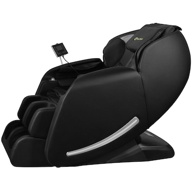 Real Relax 2024 Massage Chair F6 Full Body Zero Gravity SLTrack Shiatsu Recliner with Heat Bluetooth Foot Roller APP Control Black