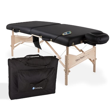EARTHLITESports Therapy Table VibraTherm  Embedded Vibration  Heat Enhanced Recovery  WarmUp Complete Package UL Listed Black