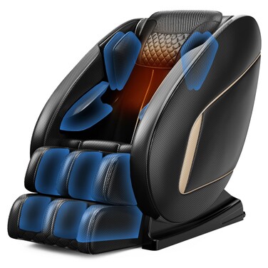 Ball  Cast Massage Chair Full Body with BlueTooth Connection and SpeakerZero Gravity Lounge Recliner W 5 Preset Automatic Modesfor AdultOldErgonomic DesignBlack 50