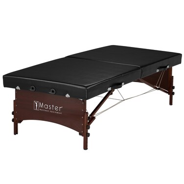 Master Massage335 Black Canoga Low Height Super Wide Wider Large Size Portable Massage Table