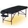 Master Massage Zephyr Lightweight Portable Massage Table Package with Ambient Lighting Tattoo Table Spa Bed Black Maroon