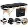 Master Massage Gibraltar Olympic LX Portable Massage Table Extra Wide for Larger Clients Supports Weight Up to 800lbsTattoo Spa Salon Facial Beauty Bed Lash 32 Width Black