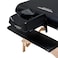 Master Massage Gibraltar Olympic LX Portable Massage Table Extra Wide for Larger Clients Supports Weight Up to 800lbsTattoo Spa Salon Facial Beauty Bed Lash 32 Width Black