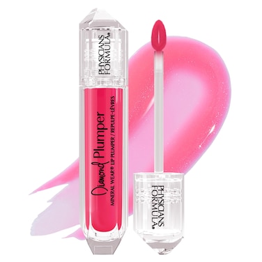Physicians Formula Mineral Wear Diamond Lip Plumper Gloss Dermatologist Tested Pink Radiant Cut