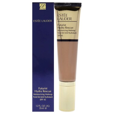 Este LauderFuturist Hydra Rescue Moisturizing Foundation SPF 45 for a 12Hour Glow 12 fl oz 4N1 Shell Beige