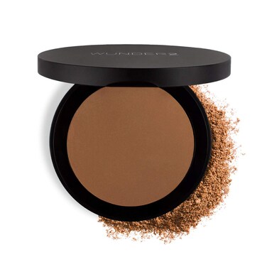 WUNDERBROW GO BEYOND FOUNDATION Makeup Pressed Powder Natural Cream Finish Medium Deep