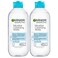Garnier Micellar Water for Waterproof Makeup Hydrating Facial Cleanser  Makeup Remover Suitable for Sensitive Skin Vegan Cruelty Free 135 Fl Oz 400mL 2 Count