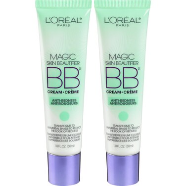 LOral Paris Makeup Magic Skin Beautifier BB Cream Tinted Moisturizer AntiRedness 1 fl oz 2 Count