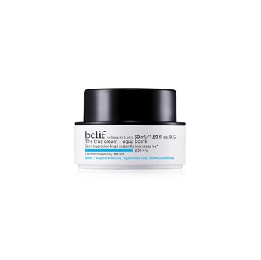 belifThe True Cream Aqua Bomb  New  Improved  Hydration in 10 Seconds  Hyaluronic Acid Niacinamide  Lightweight Hydrating Daily Moisturizer Face