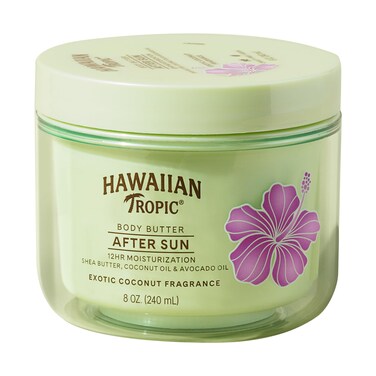Hawaiian TropicAfter Sun Body Butter with Coconut Oil 8oz  After Sun Lotion Moisturizing Body Lotion After Sun Moisturizer Coconut Body Butter After Sun Care After Sun Skin Care 8oz