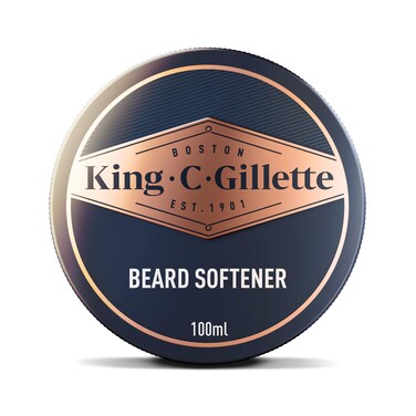 King C Gillette Soft Beard Balm Deep Conditioning with Cocoa Butter Argan Oil and Shea Butter