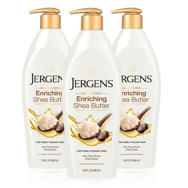 Jergens Base OilInfused Shea Butter 168 oz Pack of 3