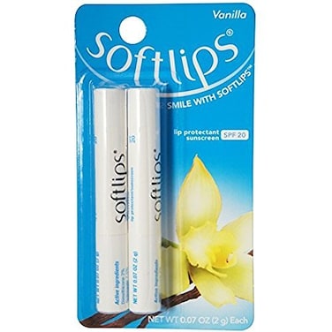 SoftLipsLip ProtectantSunscreen SPF 20 Vanilla 2 count