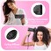 ANIEKINHair DryerPortable Ionic Blow Dryer with Diffuser for Curly Hair 1875 Watts Blow Dryer with Nozzle for Fast Drying as Salon Compact and Lightweight Hairdryer for TravelLight Grey