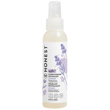 The Honest CompanyConditioning Hair Detangler  LeaveIn Conditioner  Fortifying Spray  TearFree CrueltyFree Hypoallergenic  Lavender Calm 4 Fl Oz