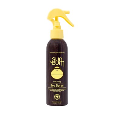 Sun Bum Sea SprayTexturizing and Volumizing Sea Salt Spray  UV Protection With a Matte Finish  Medium Hold  For All Hair Types  6 FL OZ Spray Bottle Clear 8041025