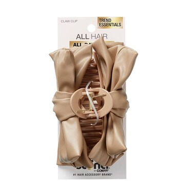 Scunci by Conair faux leather bow claw clip  claw clips for thick hair  claw clip  hair accessories for women  hair accessories for girls  Tan