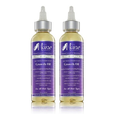 The Mane Choice Alpha MultiVitamin Scalp Nourishing Hair Growth Oil Helps Stimulate Revitalize  Soothe Scalp Oil with Biotin  Vitamin C 4 oz Pack of 2