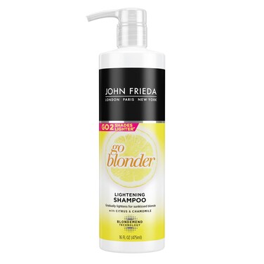 John FriedaSheer Blonde Go Blonder Blonde Shampoo Gradual Lightening Shampoo with Citrus and Chamomile featuring our BlondMend Technology 16 oz