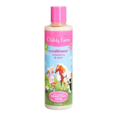 Childs Farm Kids Hair Conditioner for Dry Sensitive Skin  Scalp Strawberry  Organic Mint Conditions  Nourishes Vegan CrueltyFree 84 Fl Oz