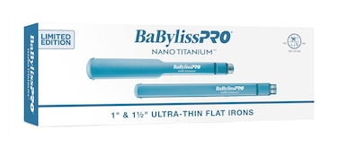 BabylissPRO Nano Titanium UltraThin Hair Straightener Professional Flat Iron For All Hair Types