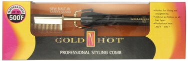 Gold N Hot Professional Styling Comb with Mtr MultiTemp Regulator 200F  430F