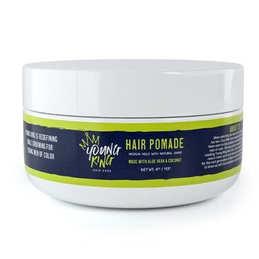 YOUNG KING HAIR CARE Kids Pomade for Boys  Tame Flyaways and Sculpt Natural Curls  PlantBased and HarmFree  4 oz