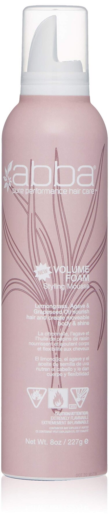 ABBA Volume Foam Styling Mousse 8 oz