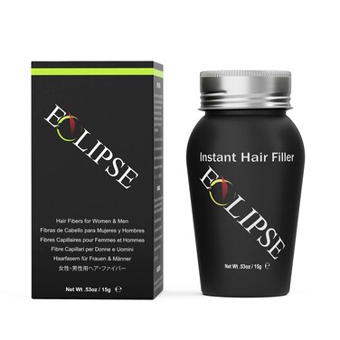 Eclipse Hair Fibers for Thinning Hair WHITE For Women  Men  100 Undetectable Fibers  15g Bottle  Completely Conceals Hair Loss in 15 Seconds