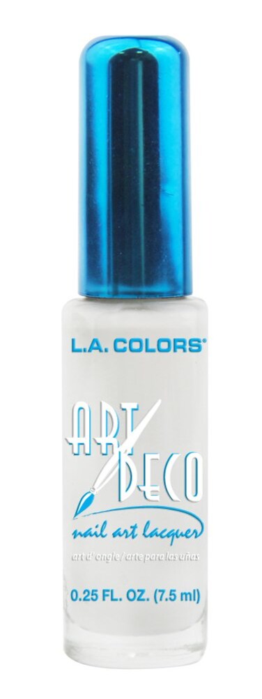 LA Colors Art Deco Nail Art 901 White