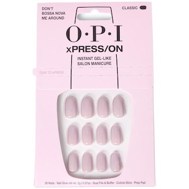 OPI xPRESSON Press On Nails Up to 14 Days of Wear GelLike Salon Manicure Vegan Sustainable Packaging With Nail Glue Short Classic Nails