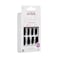 KISS Gel Fantasy Press On Nails Nail glue included Jelly Gele Black Long Size Square Shape Includes 28 Nails 2g glue 1 Manicure Stick 1 Mini File