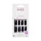 KISS Gel Fantasy Press On Nails Nail glue included Jelly Gele Black Long Size Square Shape Includes 28 Nails 2g glue 1 Manicure Stick 1 Mini File