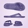 Comfeeze by Footlogix  Lightweight Recovery Sandals with Toe Separator  Ideal Pedicure Footwear  NonSlip Easy to Clean