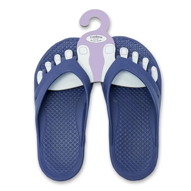Comfeeze by Footlogix  Lightweight Recovery Sandals with Toe Separator  Ideal Pedicure Footwear  NonSlip Easy to Clean