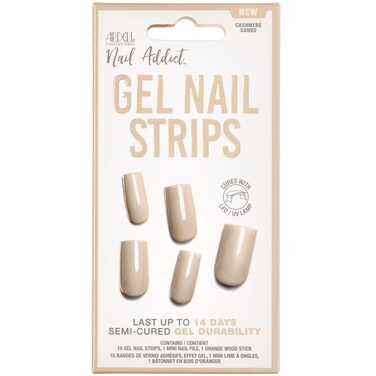 ArdellNail Addict Gel Nail Strips  Cashmere Sands LEDUV Lamp Curable 1Pack