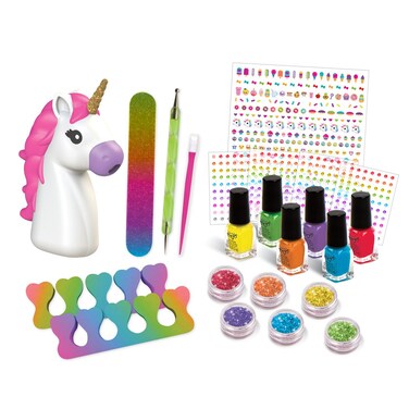 Fashion Angels 12180 Unicorn Dreams Nail Design Super Set Toy Over 650 Piece Assorted Pack of 1
