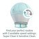 TAO Clean Ona Diamond Orbital Facial Brush and Cleansing Station Electric Face Cleansing Brush with Ergonomic Handle Dual Speed Settings Light Blue