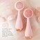 PMD Clean Pro RQ  Smart Facial Cleansing Device with Silicone Brush  Rose Quartz Gemstone