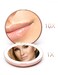 Fancii LED Lighted Travel Makeup Mirror 1x10x Magnification  Daylight LED Compact Portable Large 5 Wide Illuminated Folding Mirror Lumi Rose Gold