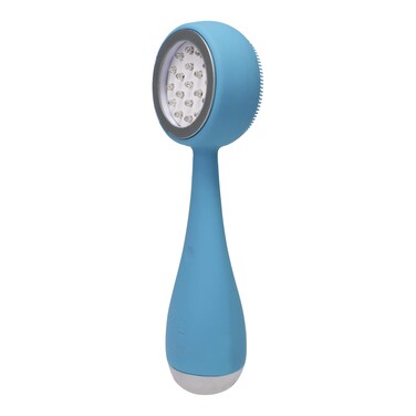 PMD Clean Acne  Smart Facial Cleansing Device with Silicone Brush  AcneFighting Blue Light Treatment  Waterproof  SonicGlow Vibration Technology  Eliminate Mild To Moderate Acne
