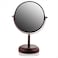 OVENTE7 Tabletop Makeup Mirror  1X 5X Magnification Rotating 360Degree DoubleSided FreeStanding Vanity Dcor Perfect for Dresser Bedroom Office  Bathroom Antique Bronze MNLDT70ABZ1X5X