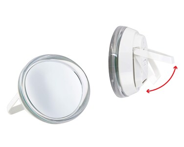 Rucci Stand or Suction Wall Mount LED Mirror 12X