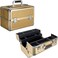 Ver Beauty 4tiers Extendable Trays Professional Cosmetic Makeup Train Case Organizer Travel Dividers  Vk3403 Gold Glitter