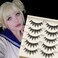 Okdeals5 Pairs Cosplay Manga Lashes 3D Little Devil Spiky Eyelash Cute Doll Anime Lashes Japanese Style Makeup Eyelashes Natural Look Halloween Lash Beauty Extension Tools