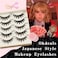Okdeals5 Pairs Cosplay Manga Lashes 3D Little Devil Spiky Eyelash Cute Doll Anime Lashes Japanese Style Makeup Eyelashes Natural Look Halloween Lash Beauty Extension Tools