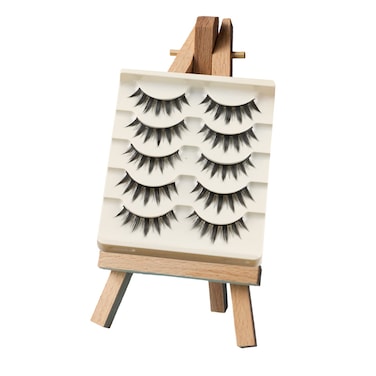 Okdeals5 Pairs Cosplay Manga Lashes 3D Little Devil Spiky Eyelash Cute Doll Anime Lashes Japanese Style Makeup Eyelashes Natural Look Halloween Lash Beauty Extension Tools