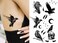 6 Sheets Dopetattoo Temporary Tattoos Raven Tattoo Crow Tattoo Temporary Tattoo Fake Neck Tattoo Fake Crow Tattoo Fake Hand Tattoos Black Raven Tattoo Arm Chest for Women Men Adults